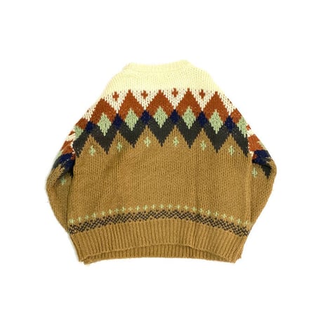 【USED】UNKNOWN VINTAGE MODERN NORDIC KNIT SWEATER