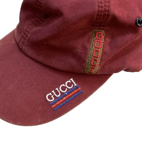 【USED】90'S BOOTLEG GUCCI EMBROIDERED CAP