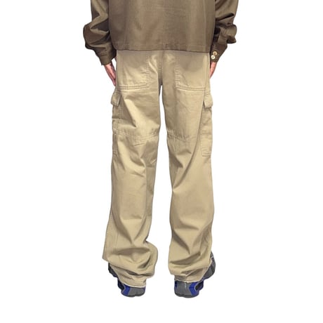 【USED】00's NIKE Logo Embroidery Cargo Pants Beige