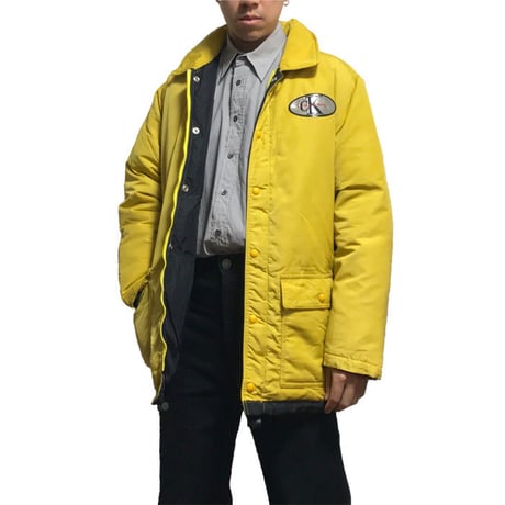 【USED】90'S CK CALVIN KLEIN JEANS PADDED NYLON JACKET