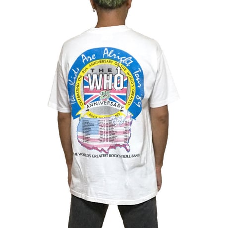 【USED】80'S THE WHO 25TH ANNIVERSARY TOUR T-SHIRT