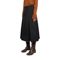 【USED】80's-90's Eastern-European Wool Blend Pleated Hakama Trousers