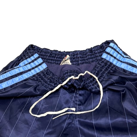【USED】80's adidas RUNNING SHORTS PINSTRIPE NAVY MADE IN WEST GERMANY