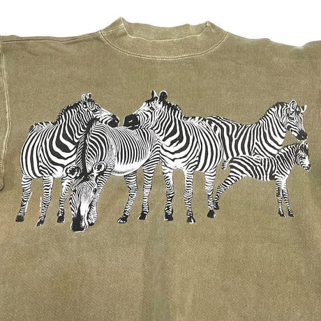 【USED】90'S ZEBRA SWEATSHIRT