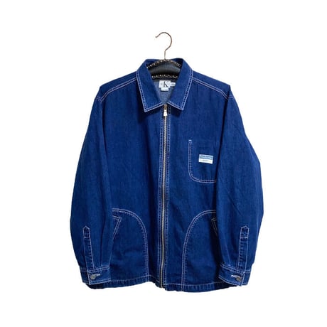 【USED】90'S CK CALVIN KLEIN JEANS ZIP DENIM JACKET