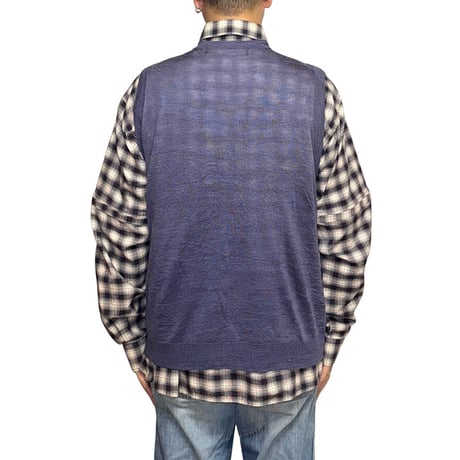 【USED】COMME des GARÇONS HOMME PLUS 2000ss Patchwork Knit Vest