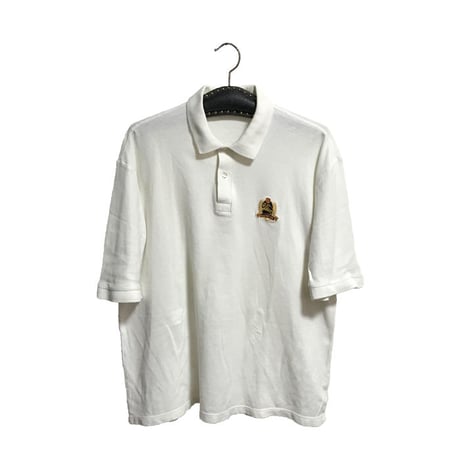 【USED】90'S BURBERRYS POLO SHIRT WHITE