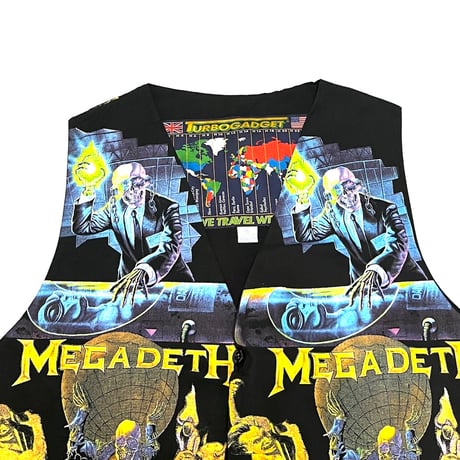 【DEAD STOCK】90's MEGADETH OXIDATION OF THE NATIONS GILET
