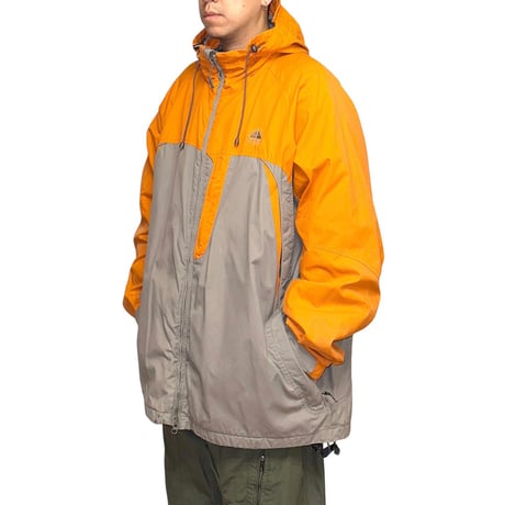 【USED】00's NIKE ACG OUTER LAYER3 OVERSIZED TECH・GEAR JACKET ORANGE×GRAY
