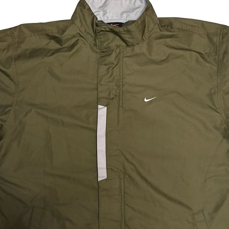 【USED】00's NIKE Clima-FIT Olive Nylon Jacket Military Green