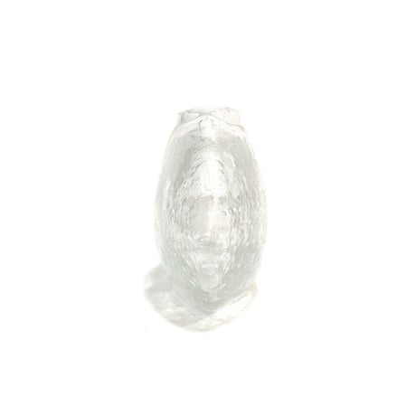 【USED】VINTAGE GLASS DOUNUT FLOWER VASE