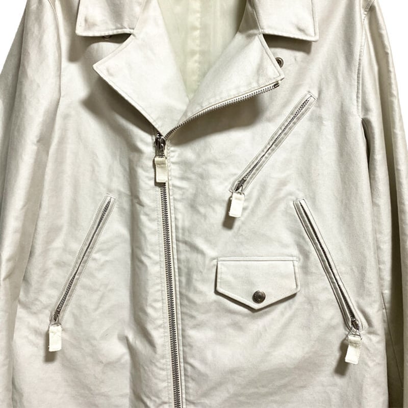 USED】HELMUT LANG 2004SS RAIDERS COAT OFF-WHITE USED】HELMUT LANG 2004SS RAIDERS COAT OFF-WHITE