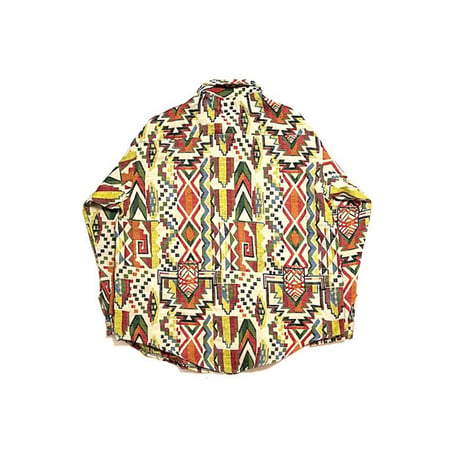 【USED】90'S-00'S JACQUARD WEAVE SHIRT