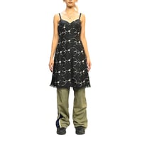 【USED】00'S ADRIANNA BOTANICAL EMBROIDERY DRESS