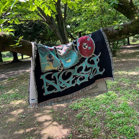 【KONBINI REPRODUCT】WOVEN BLANKET "KSAN SF RADIO POSTER"