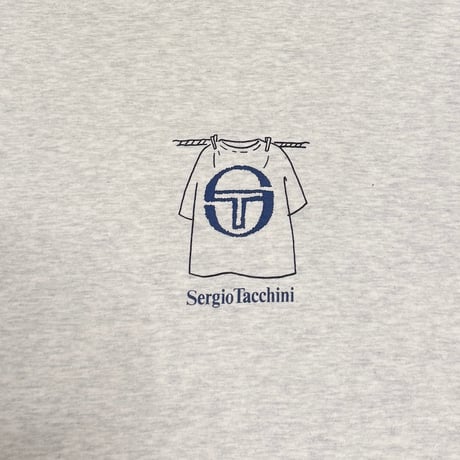 【USED】90's Sergio Tacchini Laundry Line Graphic T-shirt