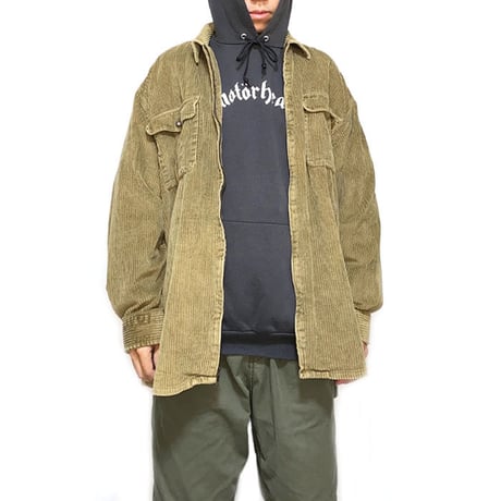 【USED】90'S POINT ZERO CORDUROY ZIP SHIRT