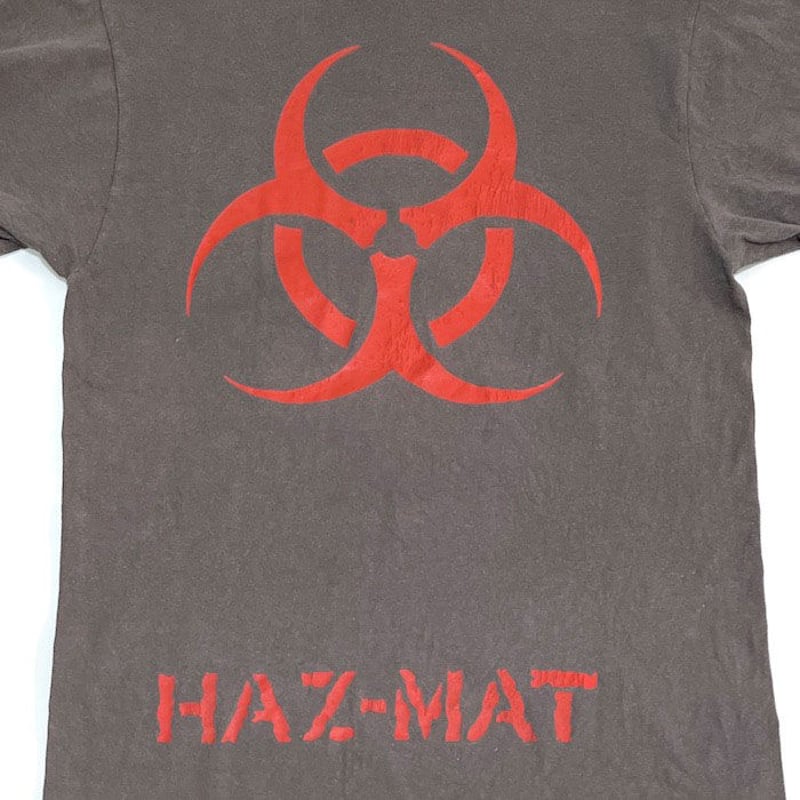 USED】90'S HAZ-MAT BIOHAZARD T-SHIRT | KONBINI
