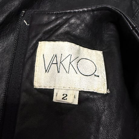 【USED】80's VAKKO LEATHER DRESS