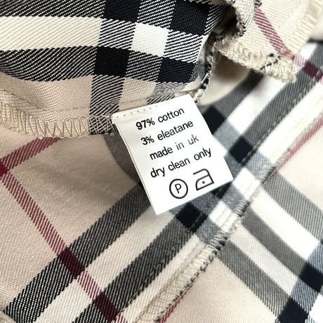 【USED】00'S BURBERRY LONDON NOVA CHECK SHORT TRACKER JACKET
