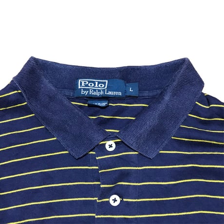 【USED】POLO BY RALPH LAUREN BORDER POLO SHIRT