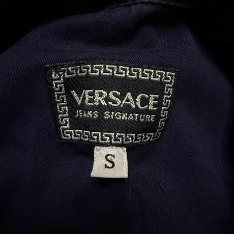 【USED】90's VERSACE JEANS SIGNATURE Indigo Western Shirt