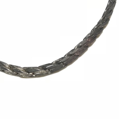 【USED】CUBIC FLAT LINK CHAIN NECKLACE