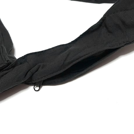 【USED】90's NEPAL MUSHROOM EMBROIDERED SHOULDER BAG BLACK