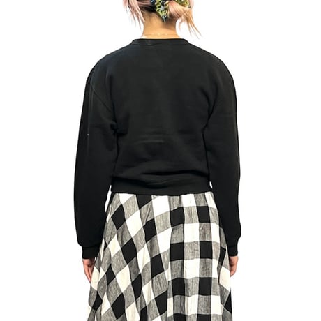 【USED】90's DKNY JEANS CROPPED SWEATSHIRT