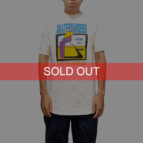 【USED】90'S THRASHER MAGAZINE MUST USE HANDRAILS T-SHIRT
