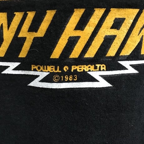 【USED】80'S POWELL 'TONY HAWK' T-SHIRT