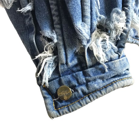 【USED】90'S  VIVIENNE WESTWOOD "CUT AND SLASH" DENIM JACKET