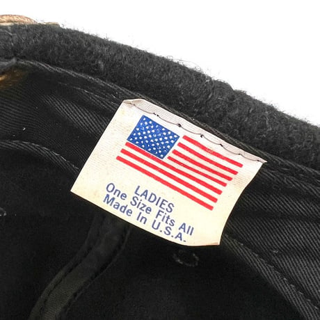 【DEAD STOCK】90'S DKNY LOGO WOOL CAP