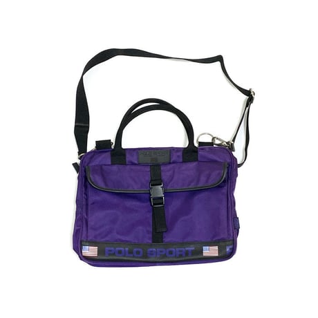 【USED】90'S POLO SPORT 2-WAY BAG PURPLE
