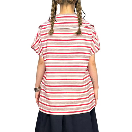 【USED】80's EURO VINTAGE MARINE BORDER TUNIC