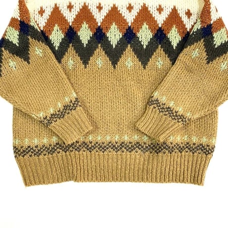 【USED】UNKNOWN VINTAGE MODERN NORDIC KNIT SWEATER