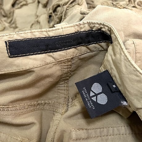 【USED】00'S GRIFFIN BLADECUT SLASH PANTS BEIGE