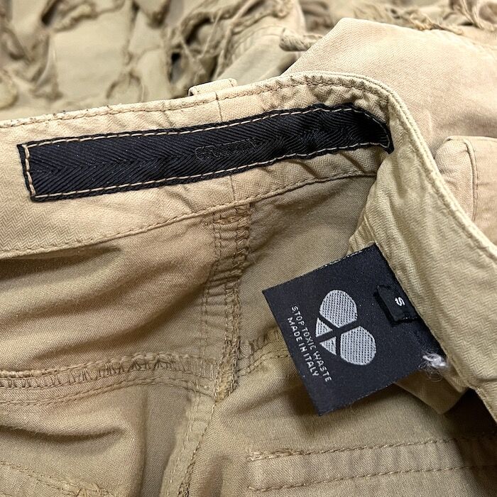 【USED】00'S GRIFFIN BLADECUT SLASH PANTS BEIGE |...