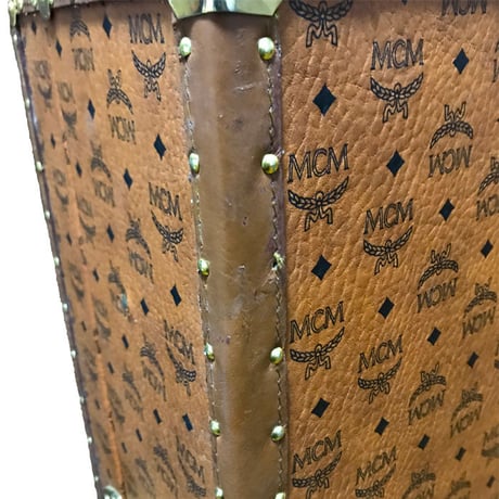 【USED】80'S MCM MONOGRAM TRUNK CASE
