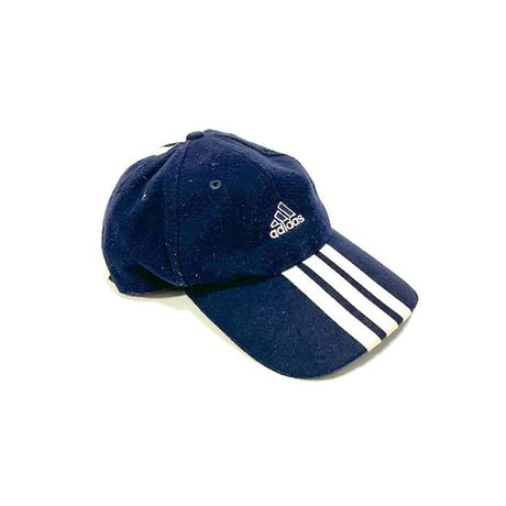【USED】90'S-00'S ADIDAS WOOL(?) 3-STRIPES CAP