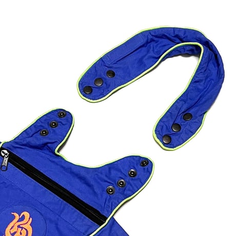 【USED】80's-90's NEPAL RAVE BODY BAG with SYMBOL EMBROIDERY