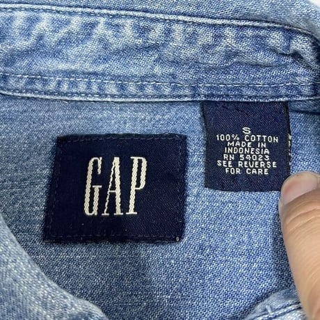 【USED】90'S OLD GAP CLASSIC DENIM SHIRT