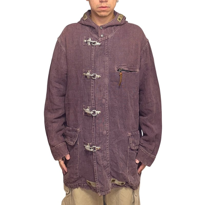 USED】90's dezert Garment Dyed Linen Fisherman