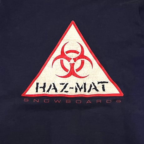 【USED】90's HAZ-MAT CENTER LOGO SWEATSHIRT