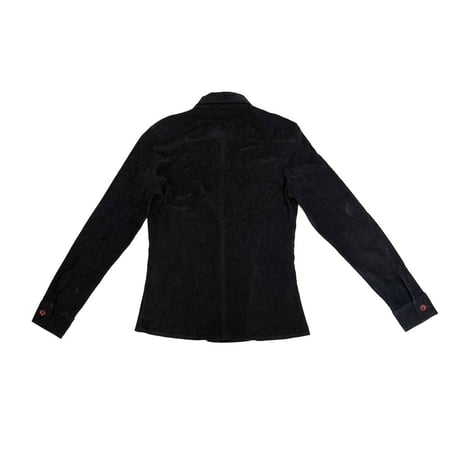 【USED】90's-00's SPORTSTAFF BLOUSE BLACK