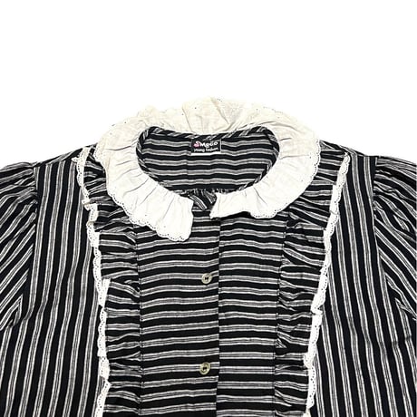 【USED】80's Maco young fashion VICTORIAN BLOUSE