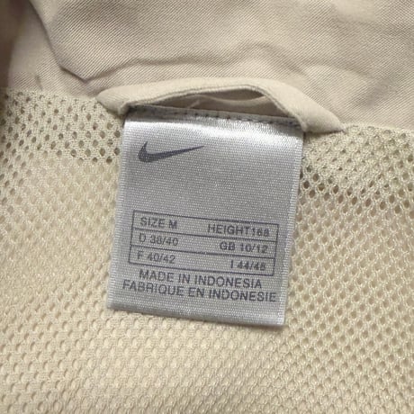 【USED】00's EURO NIKE LIGHT SHELL JACKET BEIGE
