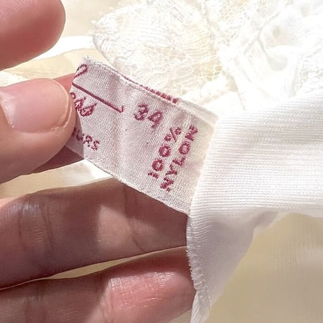 【USED】70'S Dutchess LINGERIE DRESS WHITE