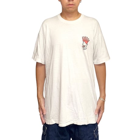 【USED】90's MTV Mohawk Punk Double Sided T-shirt