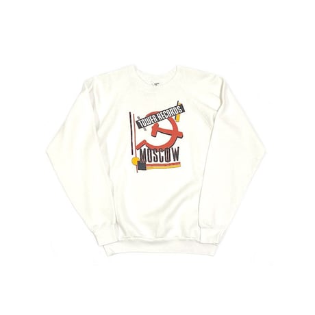 【USED】80'S-90'S TOWER RECORDS MOSCOW SWEATSHIRT